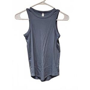 Bearded Goat Ribbed Tank Top Slate Blue Size XS